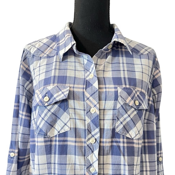 TORRID Women's Plaid Camp Shirt Button Down Long Sleeve Size 0 12/14 L Western - Picture 1 of 9